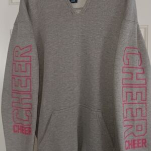 J. America Gray Hoodie with Pink Accents